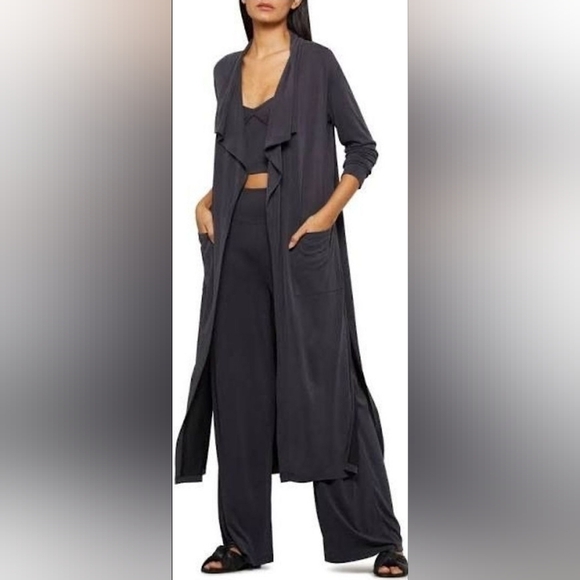 BCBGMAXZARIA Duster with Tie - Picture 1 of 12